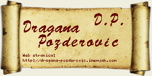 Dragana Pozderović vizit kartica
